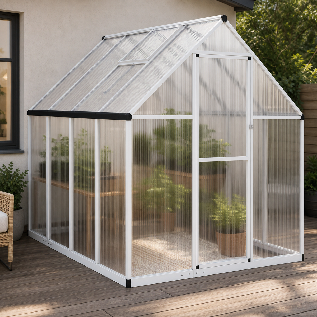 Serre de jardin 3,79 m² en polycarbonate | Atelier Solarya
