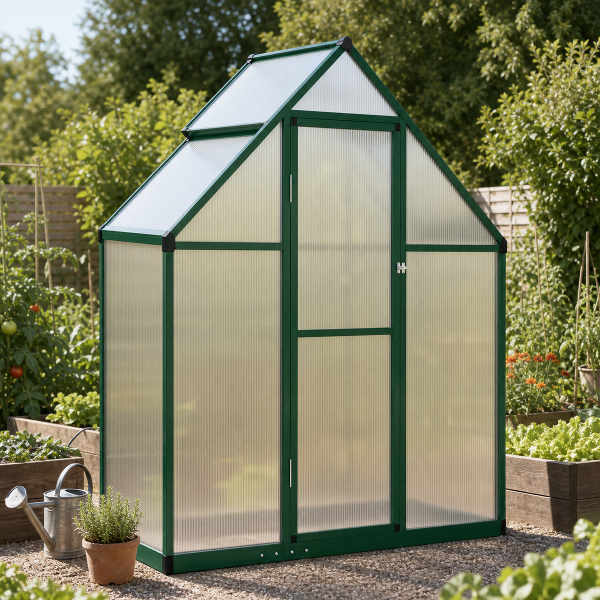Serre de jardin 169 x 58 x 195 cm en aluminium | Atelier Solarya