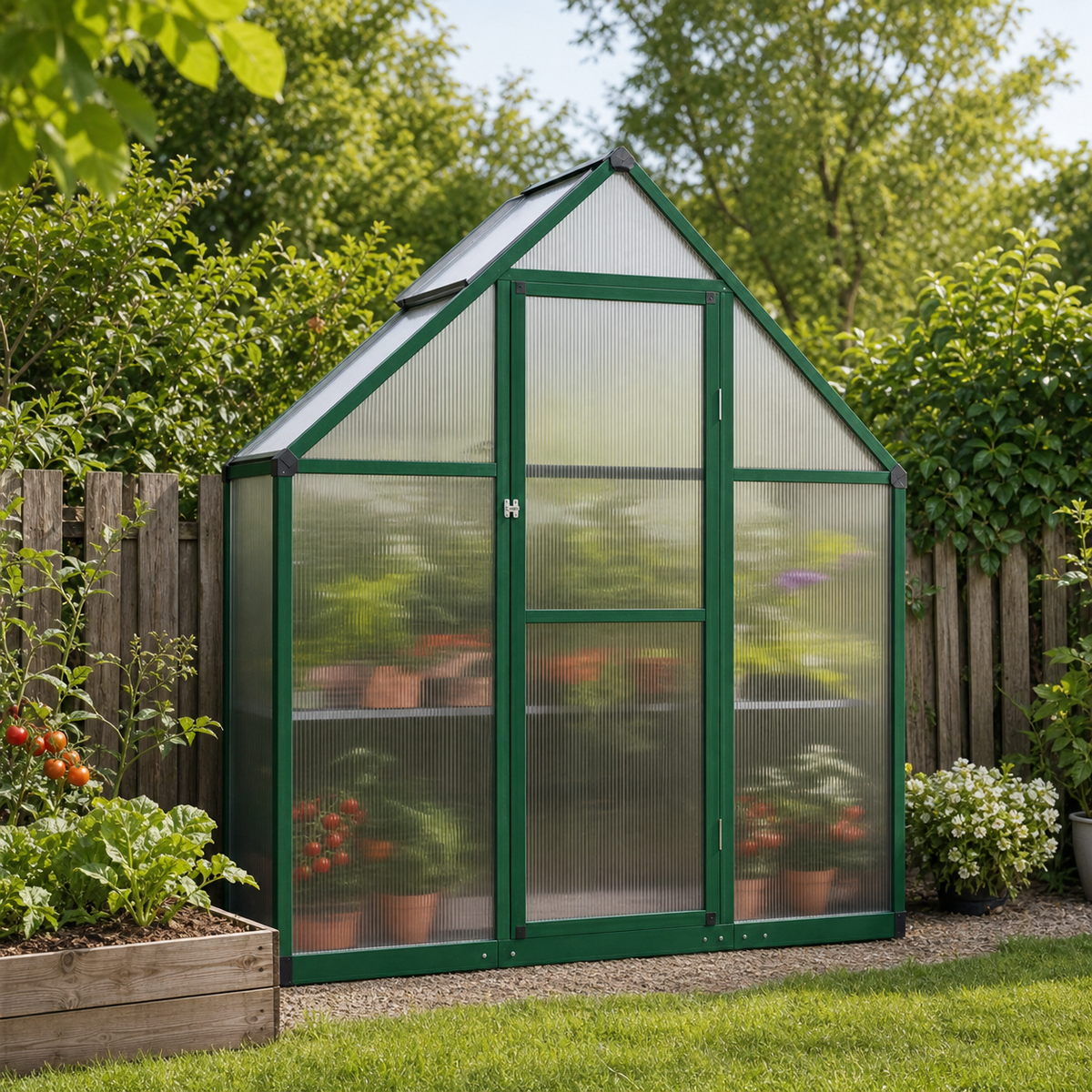Serre de jardin 169 x 58 x 195 cm en aluminium | Atelier Solarya