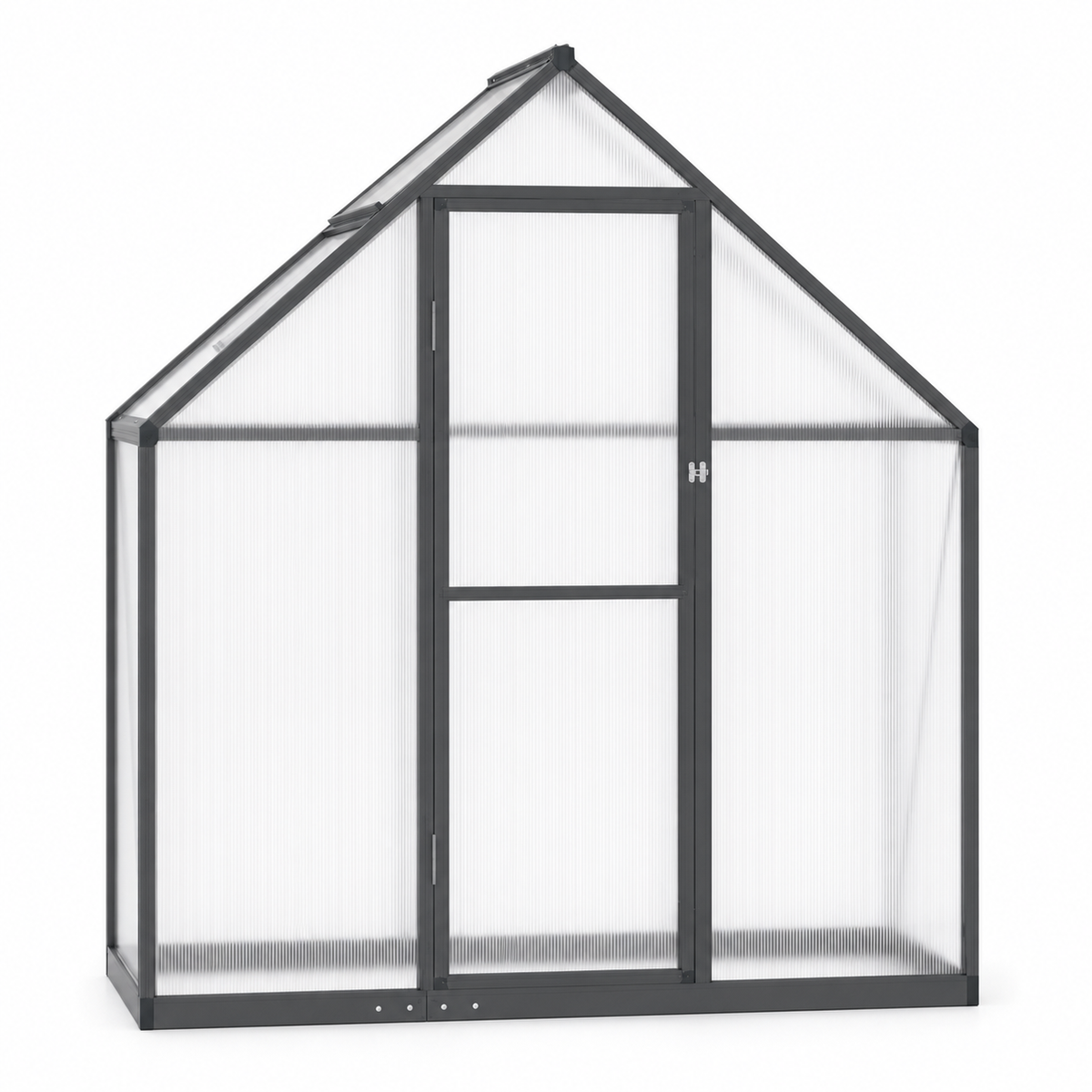 Serre de jardin 169 x 58 x 195 cm anthracite en aluminium | Atelier Solarya