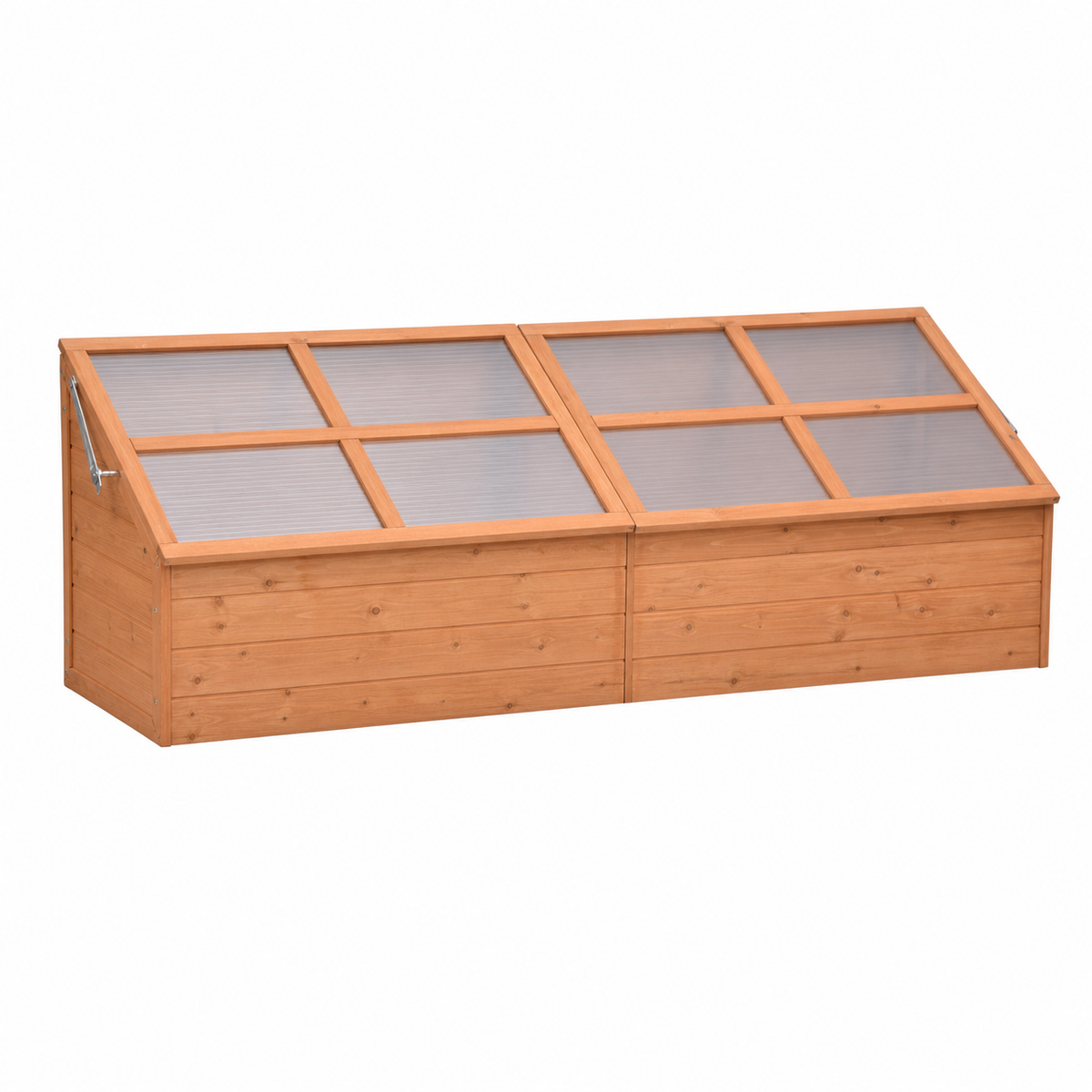 Mini-serre de jardin 180 x 57 x 62 cm polycarbonate en bois | Atelier Solarya