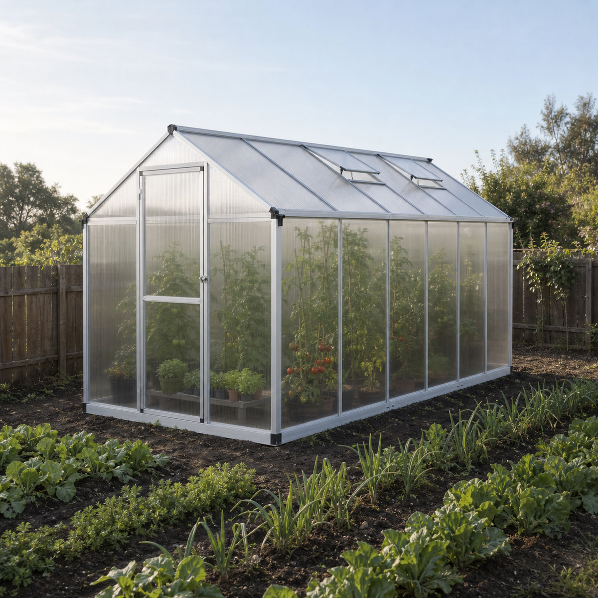 Serre de jardin 6,88 m² en aluminium | Atelier Solarya