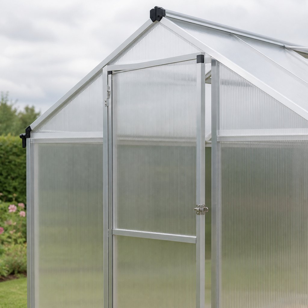 Serre de jardin 8 m² en aluminium avec aérations | Atelier Solarya