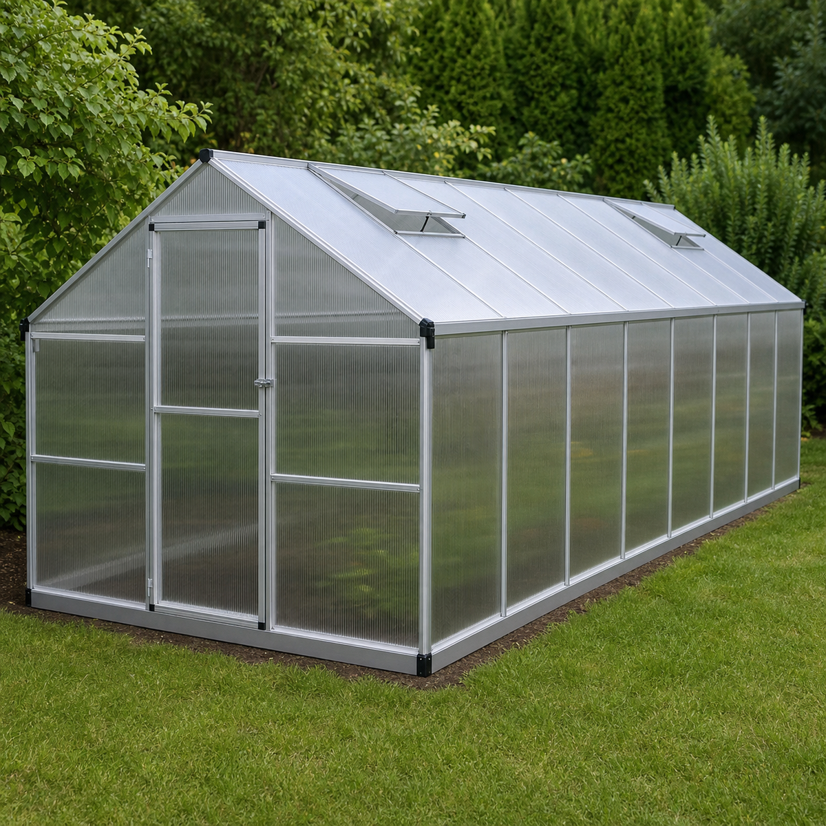 Serre de jardin 12,03 m² en polycarbonate | Atelier Solarya