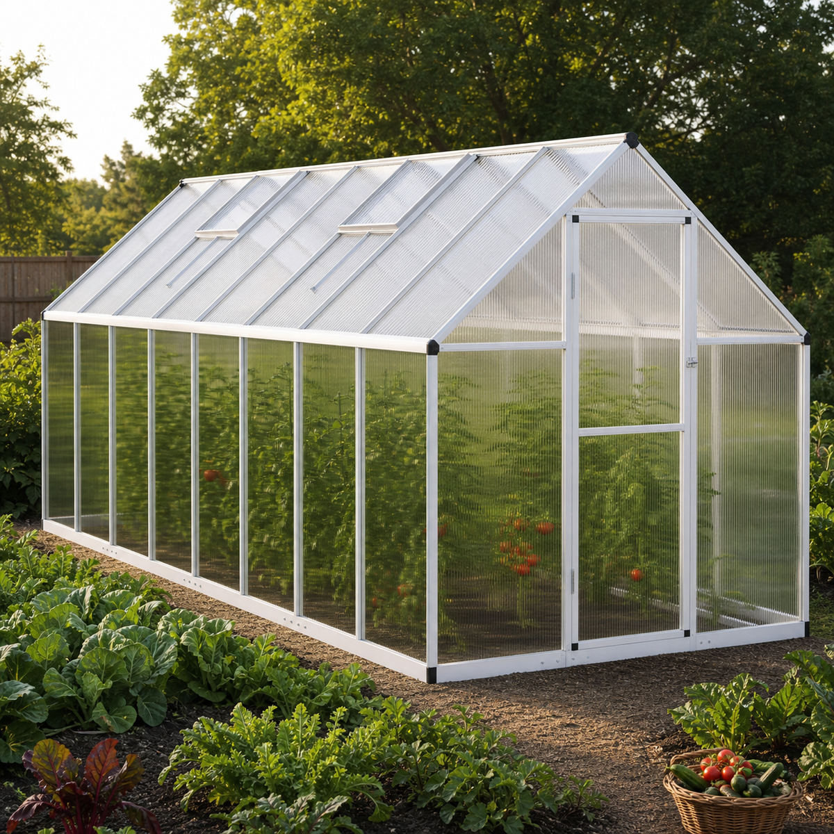 Serre de jardin 7,52 m² en polycarbonate | Atelier Solarya