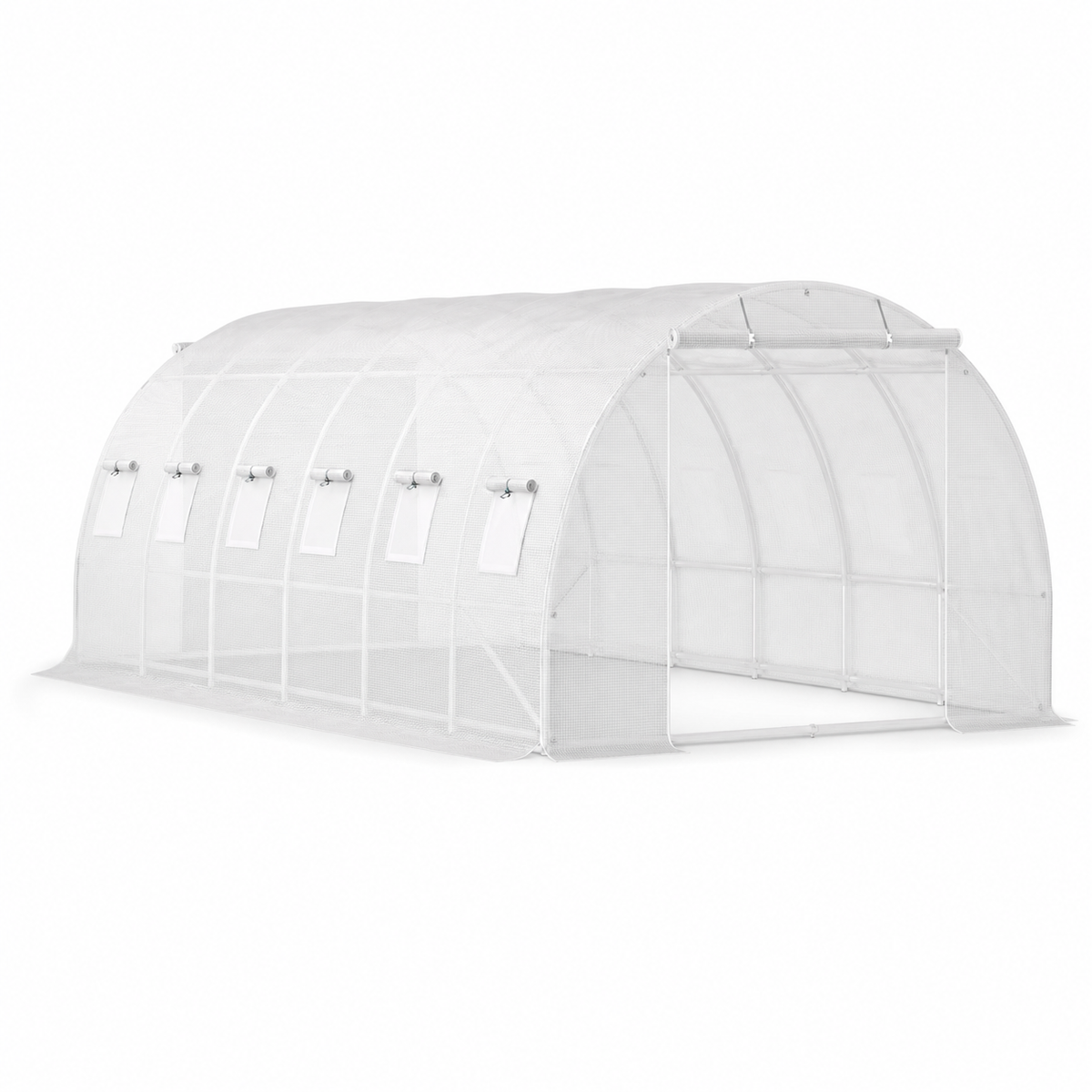 Serre tunnel de jardin 18,3 m² en acier galvanisé | Atelier Solarya